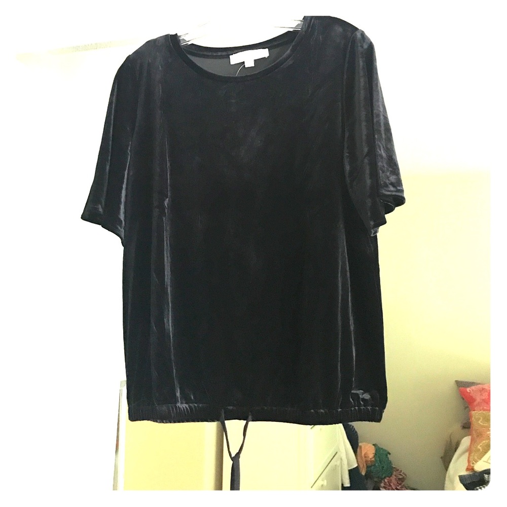 Black velvet top